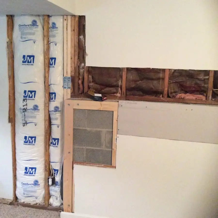 Wall insulation replacement during Contents Cleaning & Restoration in Algonquin